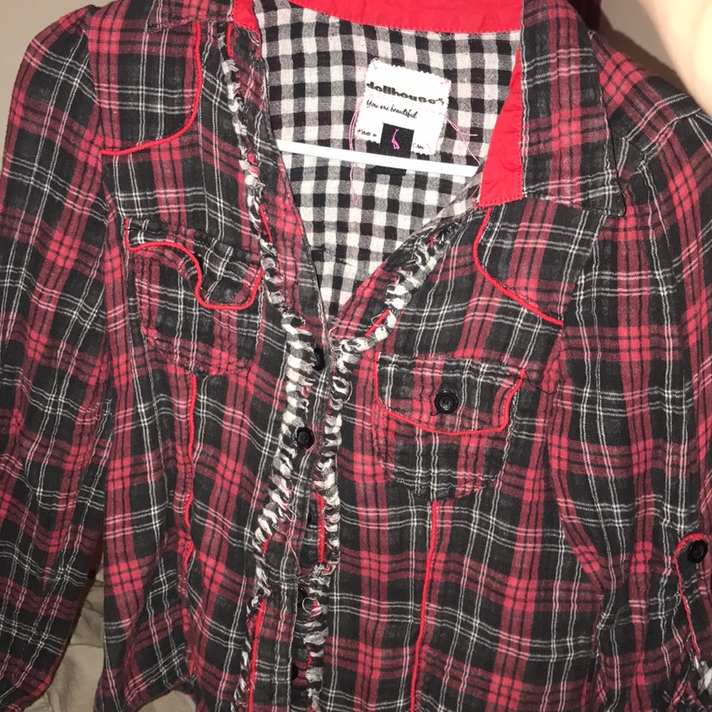 DOLLHOUSE FLANNEL SHIRT